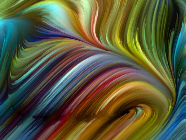 Seria Color Swirl Artystyczna Abstrakcja Barwnego Ruchu Włókien Spektralnych Temat — Zdjęcie stockowe