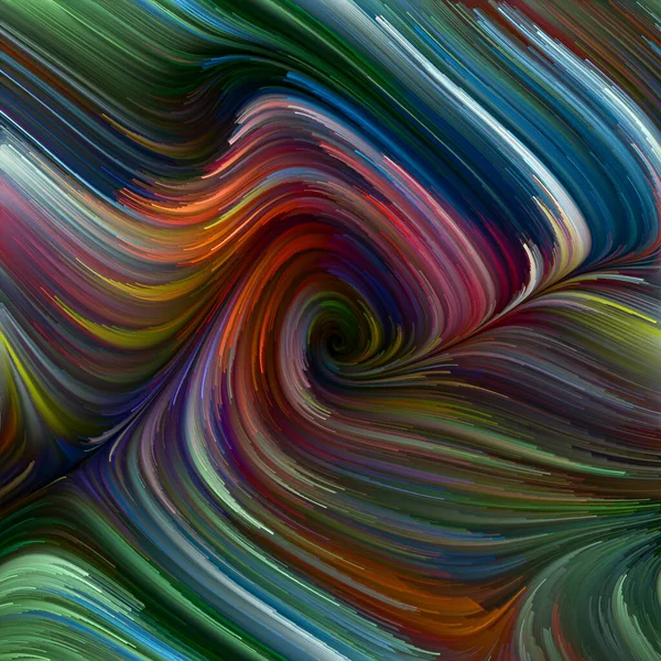 Série Color Swirl Cenário Visualmente Atraente Feito Movimento Colorido Fibras — Fotografia de Stock