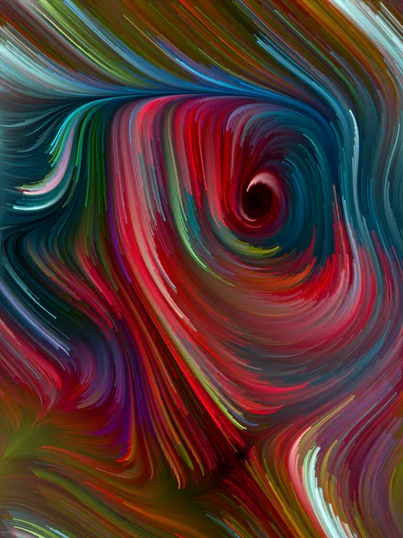 Serial Color Swirl Susunan Gerakan Penuh Warna Dari Serat Spektral — Stok Foto