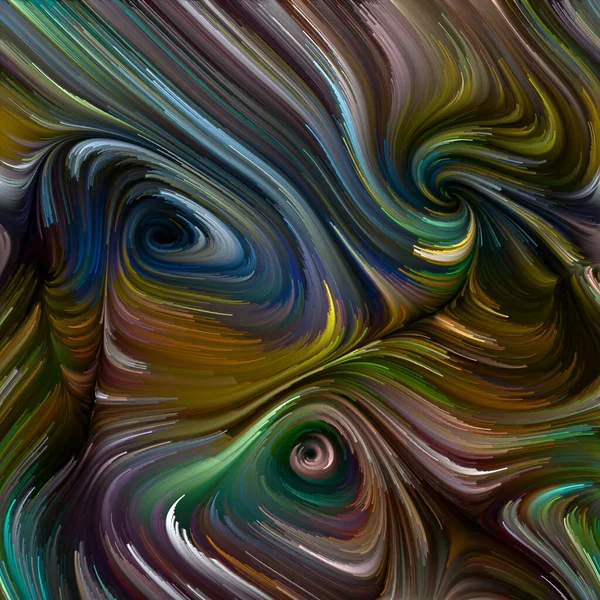 Color Swirl Serie Zusammensetzung Der Bunten Bewegung Der Spektralfasern Zum — Stockfoto