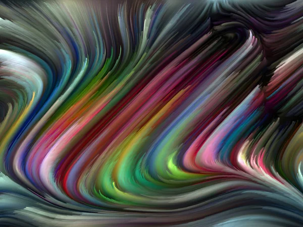 Color Swirl Serie Zusammensetzung Der Bunten Bewegung Spektraler Fasern Als — Stockfoto