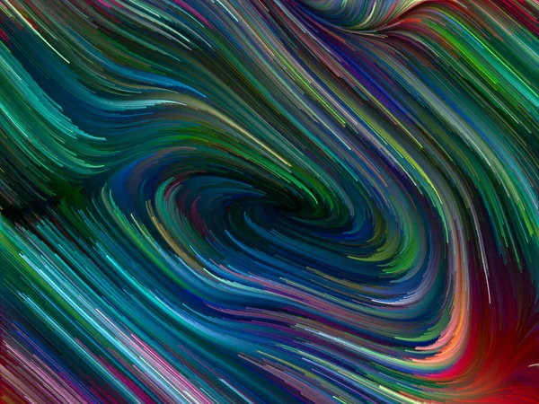 Color Swirl Serie Zusammensetzung Der Bunten Bewegung Spektraler Fasern Als — Stockfoto