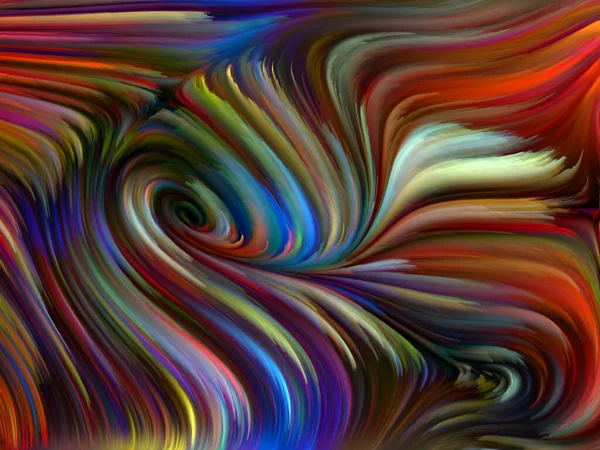 Color Swirl Serien Konstnärlig Bakgrund Gjord Färgglada Rörelse Spektrala Fibrer — Stockfoto