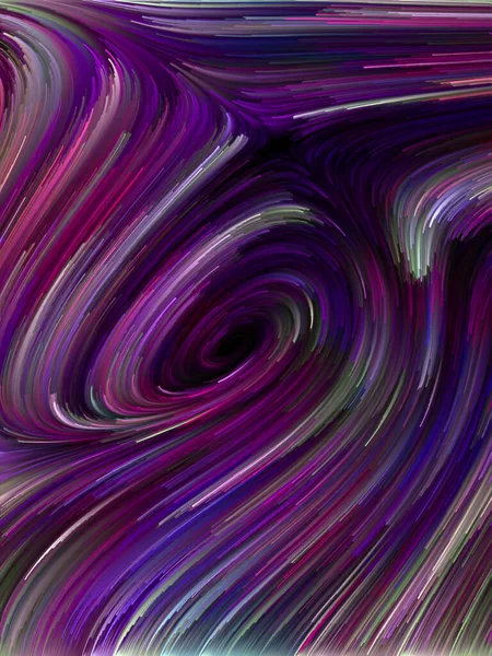 Kleur Swirl Serie Samenstelling Van Kleurrijke Beweging Van Spectrale Vezels — Stockfoto