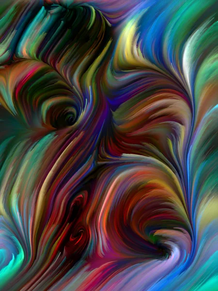 Color Swirl Serie Design Aus Bunten Bewegungen Von Spektralfasern Für — Stockfoto