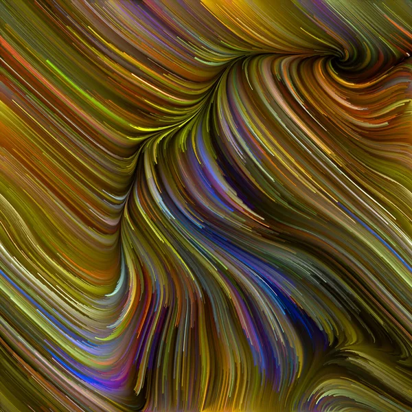 Kleur Swirl Serie Samenstelling Van Kleurrijke Beweging Van Spectrale Vezels — Stockfoto