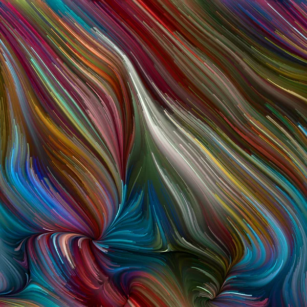 Color Swirl Series Abstract Arrangement Colorful Motion Spectral Fibers Subject — Stock Photo, Image