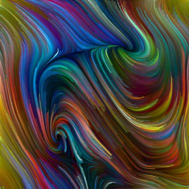 Renkli girdap serisi. Yaşam, yaratıcılık ve sanat projeleri için spektral liflerin renkli hareketlerinin arkaplan tasarımı