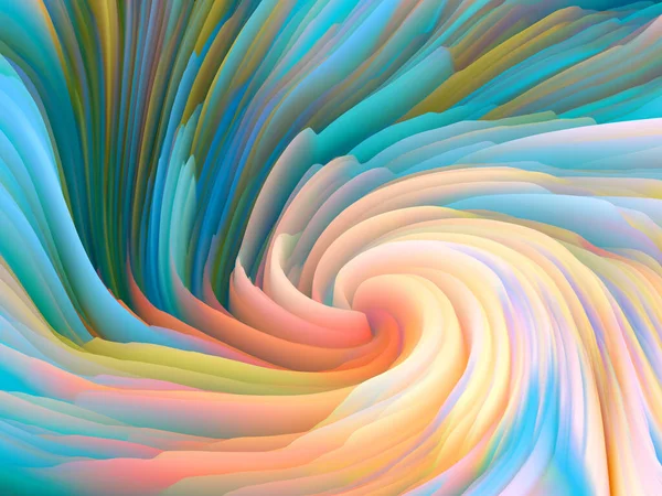 Color Storm Series Rendering Abstract Colorful Foam Serve Wallpaper Background — Stock Photo, Image