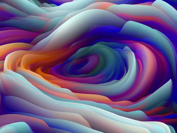 Sinüs Kumaşı Boyutsal Dalga Serisi Dönen Renk Dokusunun Arkaplan Tasarımı — Stok fotoğraf