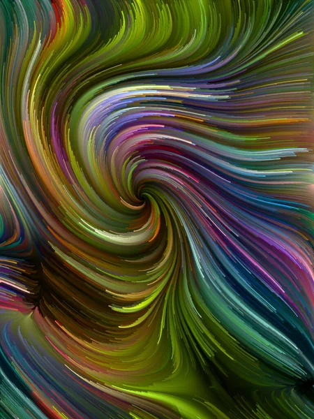 Série Color Swirl Interação Movimento Colorido Fibras Espectrais Relacionadas Vida — Fotografia de Stock