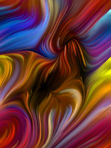 Color Swirl Series Background Design Colorful Motion Spectral Fibers Subject — Stock Photo, Image