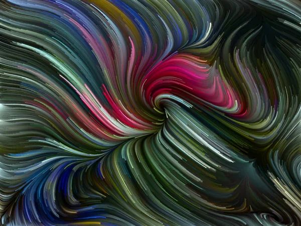 Renkli Girdap Serisi Yaşam Yaratıcılık Sanat Teması Üzerine Spektral Liflerin — Stok fotoğraf