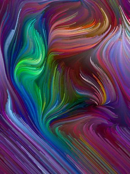 Color Swirl Serie Hintergrundkomposition Bunter Bewegung Spektraler Fasern Zum Thema — Stockfoto