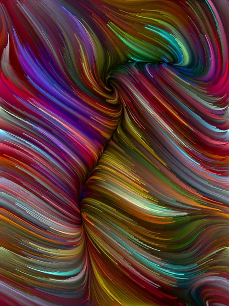 Color Swirl Serie Graphische Zusammensetzung Der Bunten Bewegung Der Spektralfasern — Stockfoto