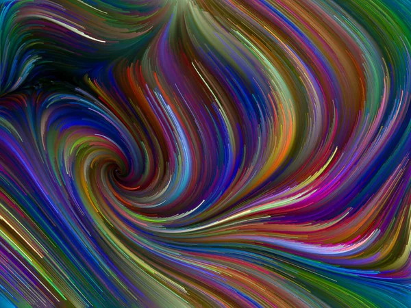 Серія Кольорових Вихорів Графічна Композиція Барвистого Руху Спектральних Волокон Предмета — стокове фото