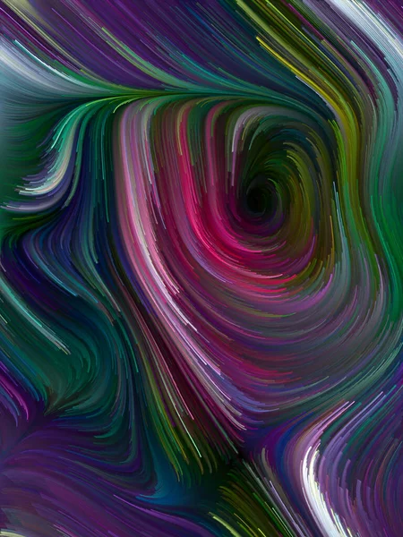 Kleur Swirl Serie Plaatsing Van Kleurrijke Beweging Van Spectrale Vezels — Stockfoto