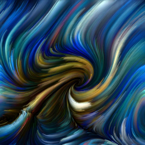 Série Color Swirl Interação Movimento Colorido Fibras Espectrais Para Vida — Fotografia de Stock