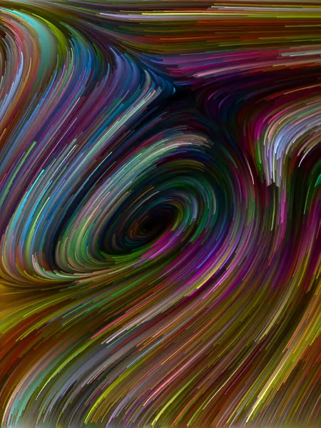 Colore Serie Turbinio Composizione Movimento Colorato Fibre Spettrali Sul Tema — Foto Stock