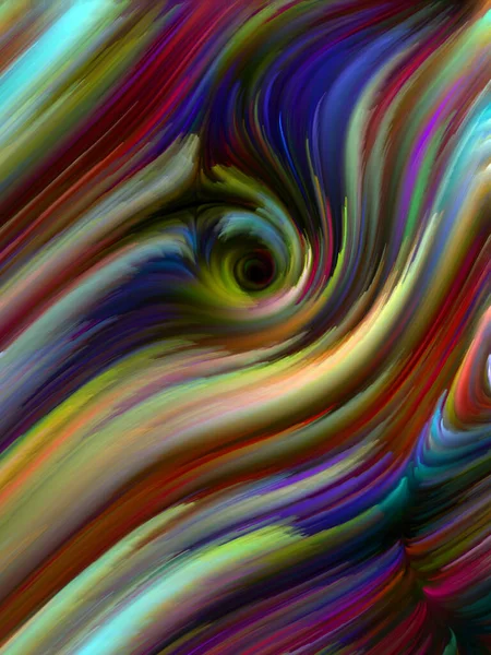 Série Color Swirl Conception Toile Fond Mouvement Coloré Fibres Spectrales — Photo