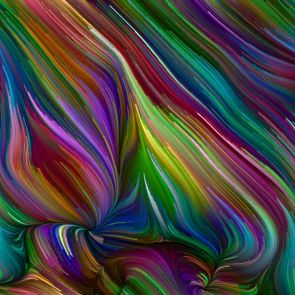 カラー ウォールシリーズ 創造性 芸術の主題に対するスペクトル繊維のカラフルな動きの抽象的な配置 — ストック写真