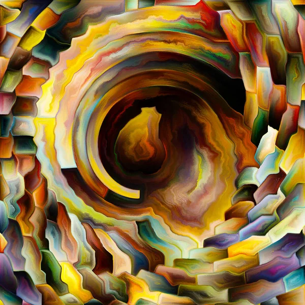 Série Círculo Radiante Design Radial Abstrato Vibrante Sobre Energia Espiritualidade — Fotografia de Stock