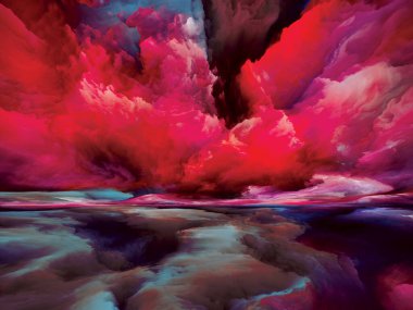 Gökkuşağı manzarası. 