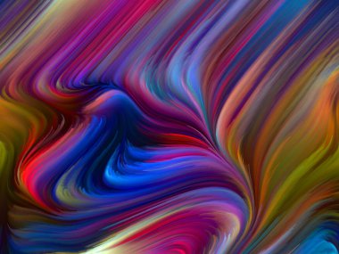 Renkli girdap serisi. Yaşam, yaratıcılık ve sanat konularındaki spektral liflerin renkli hareketlerinin arkaplan tasarımı