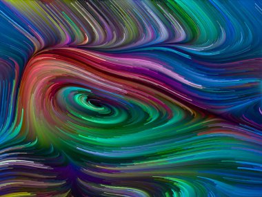 Renkli girdap serisi. Yaşam, yaratıcılık ve sanat üzerine çalışmalar için spektral liflerin renkli hareketlerinin arkaplan tasarımı