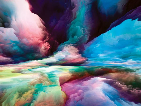 Innere Landschaft Serie Color Dreams Design Aus Farbe Texturen Und — Stockfoto