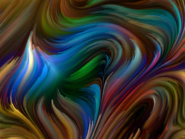 彩色漩涡系列 以生命 创造力和艺术为主题的光谱纤维彩色运动的摘要背景 — 图库照片