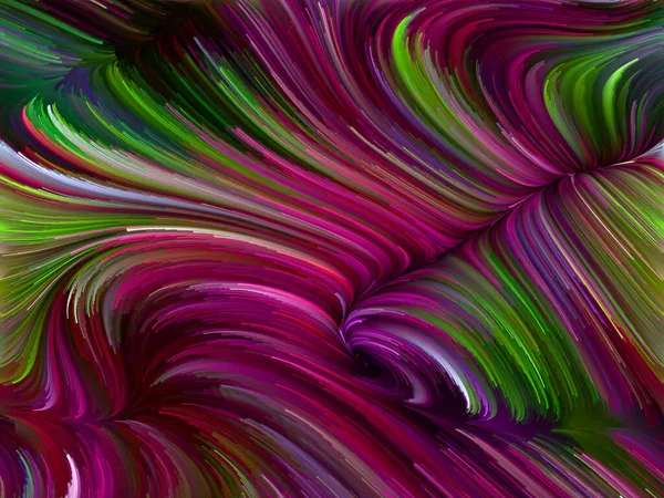 カラー ウォールシリーズ 創造性 芸術に関するプロジェクトのためのスペクトル繊維のカラフルな動きの創造的な配置 — ストック写真
