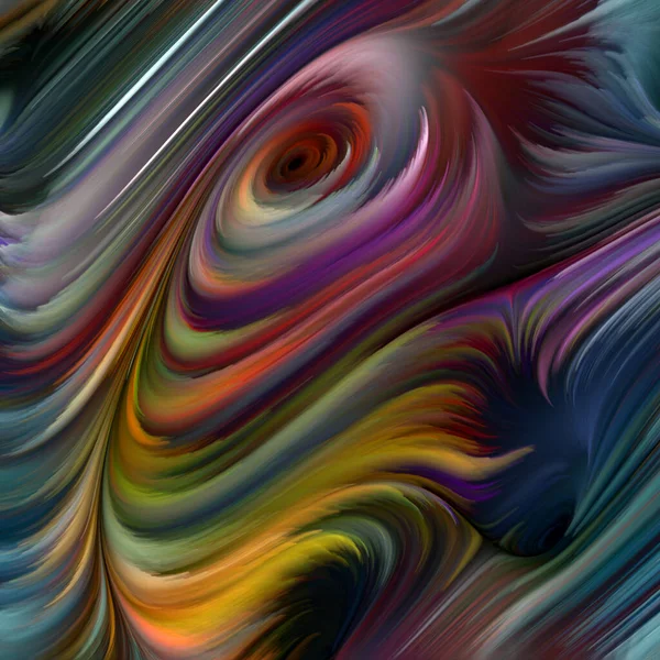 Série Color Swirl Composition Mouvements Colorés Fibres Spectrales Pour Des — Photo