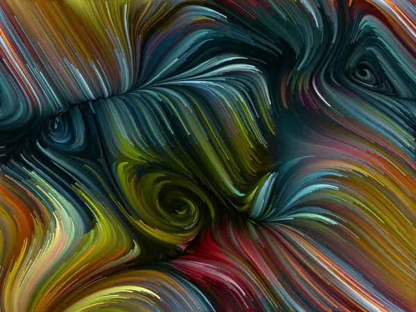 彩色漩涡系列 光谱纤维五彩斑斓运动的背景 以补充生命 创造力和艺术的设计 — 图库照片