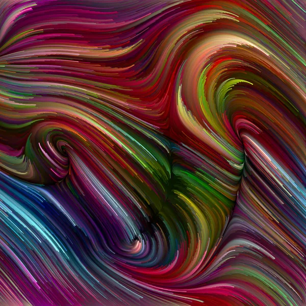 Série Color Swirl Arranjo Abstrato Movimento Colorido Fibras Espectrais Adequado — Fotografia de Stock