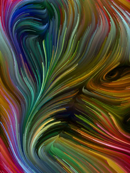 Color Swirl Series Abstract Composition Colorful Motion Spectral Fibers Suitable — Stock Photo, Image