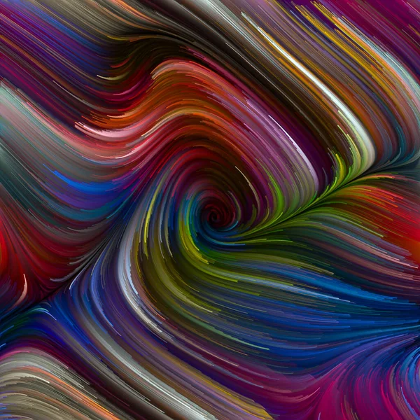 カラー ウォールシリーズ 創造性 芸術のレイアウトに適したスペクトル繊維のカラフルな動きで作られた視覚的に魅力的な背景 — ストック写真