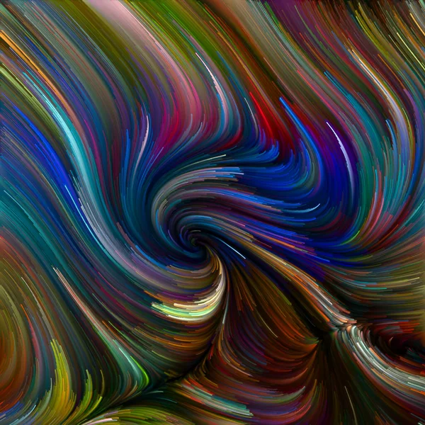 Série Color Swirl Composition Mouvement Coloré Des Fibres Spectrales Sur — Photo