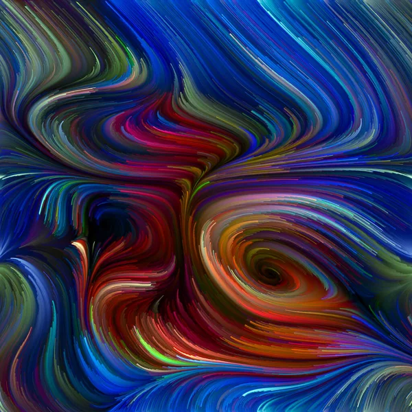 Série Color Swirl Design Abstrato Feito Movimento Colorido Fibras Espectrais — Fotografia de Stock