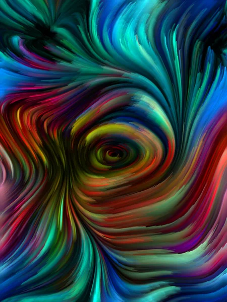 Color Swirl Series Design Composed Colorful Motion Spectral Fibers Subject — Stock Photo, Image