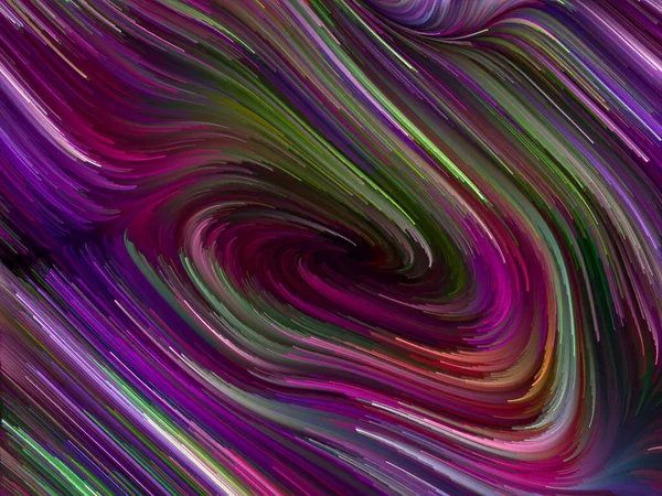 Color Swirl Series Composition Colorful Motion Spectral Fibers Metaphor Life — Stock Photo, Image