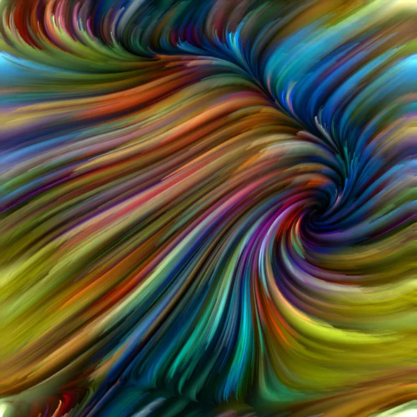 Color Swirl Series Design Composed Colorful Motion Spectral Fibers Subject — Stock Photo, Image