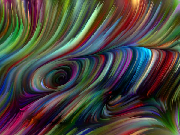 Kleur Swirl Serie Grafische Samenstelling Van Kleurrijke Beweging Van Spectrale — Stockfoto