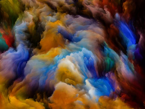 Seria Color Swirl Tło Składające Się Barwnego Ruchu Płynnej Farby — Zdjęcie stockowe