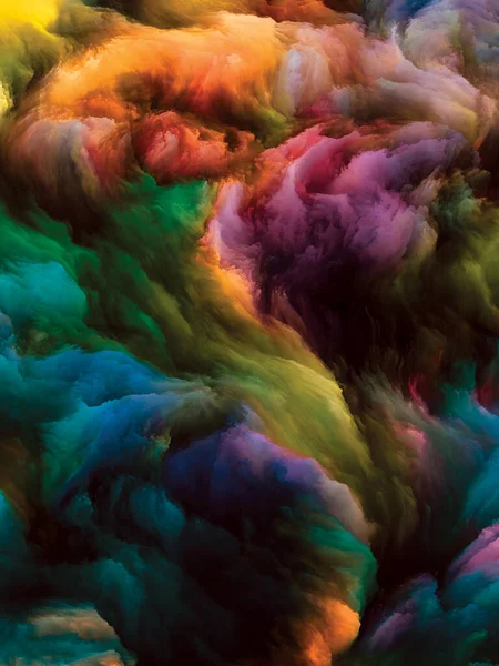 Серия Color Swirl Состав Красочного Движения Жидкой Краски Холсте Проектов — стоковое фото