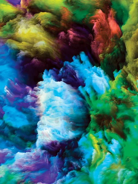 Culoare Swirl Serie Compoziția Plăcută Vizual Mișcării Colorate Vopselei Lichide — Fotografie, imagine de stoc
