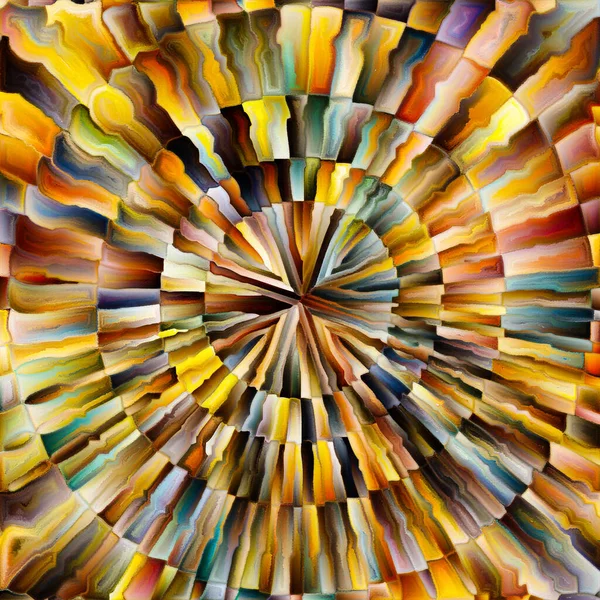 Radiant Circle Serisi Enerji Maneviyat Sanat Konularında Renkli Soyut Radyal — Stok fotoğraf