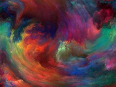 Soyut Renk serisi. Sanat, yaratıcılık ve hayal gücü üzerine çalışmalar için tuval üzerinde hareket halindeki renkli resmin arkaplan tasarımı