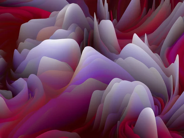 Geometria Chaosu Seria Fal Wymiarowych Abstrakcyjny Design Wykonany Wirującego Koloru — Zdjęcie stockowe