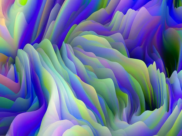 Геометрия Хаоса Dimensional Wave Series Абстрактный Дизайн Тонкой Цветовой Текстуры — стоковое фото